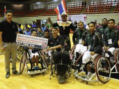Mono Group donated money to support Wheelchair Basketball Association
