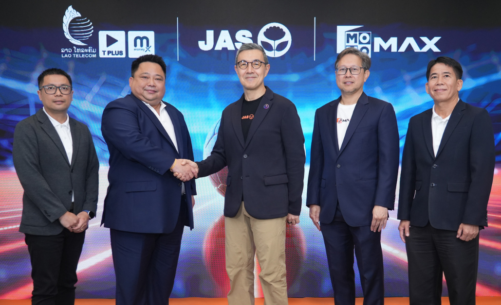 Monomax จับมือ JAS รุกตลาดอาเซียน! ผนึกกำลัง Lao Telecom เปิดแพ็กเกจดูพรีเมียร์ลีกในลาว